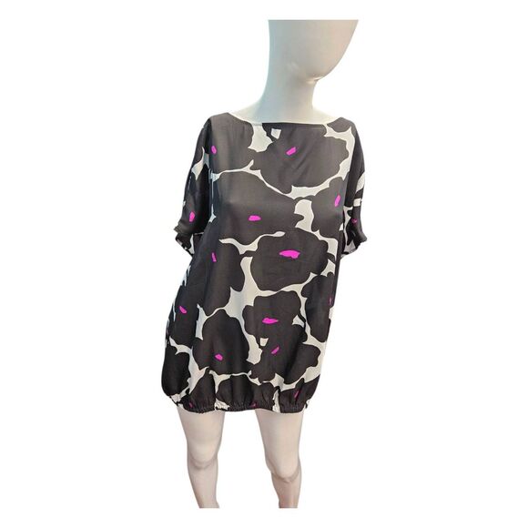 Worthington Tops - Worthington Black Floral Cold Shoulder Blouse Size 2X
